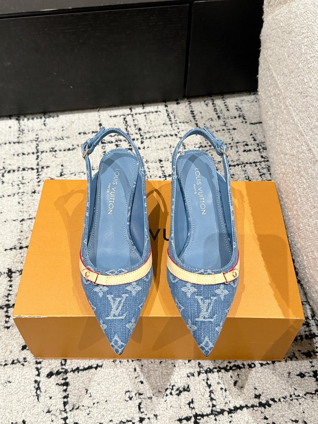 Blue Slingback Pump