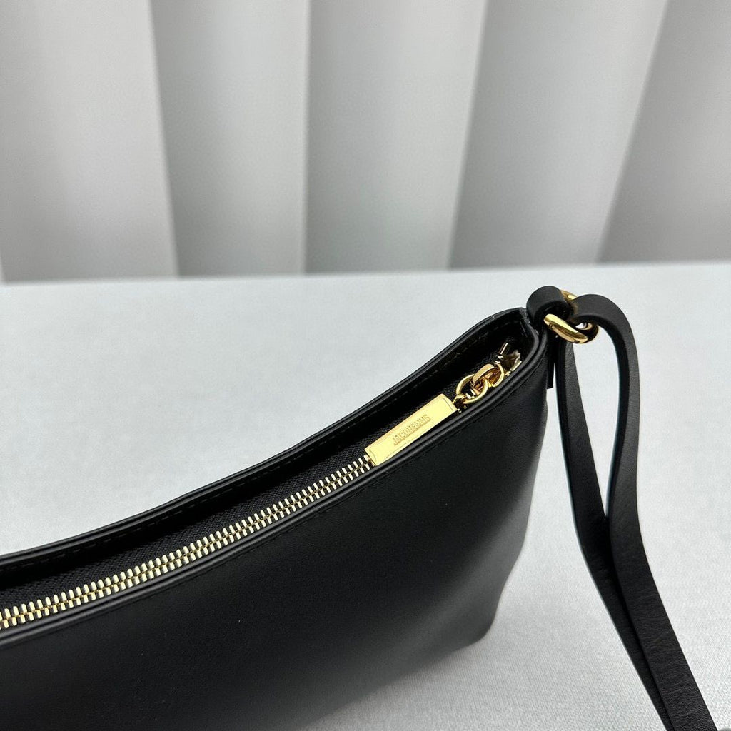 Black LB Perle Beaded Shoulder Bag