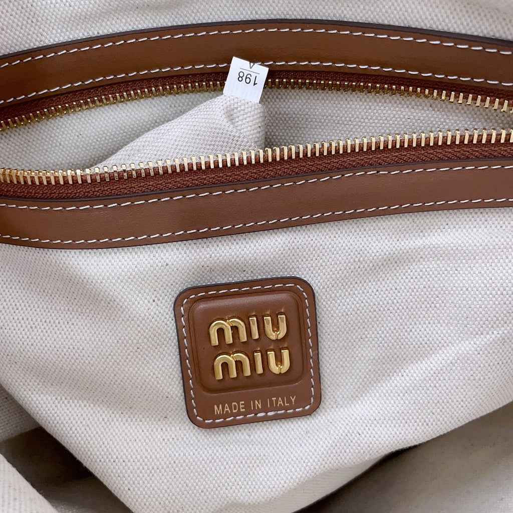 Beige/Brandy IVY Canvas Bag
