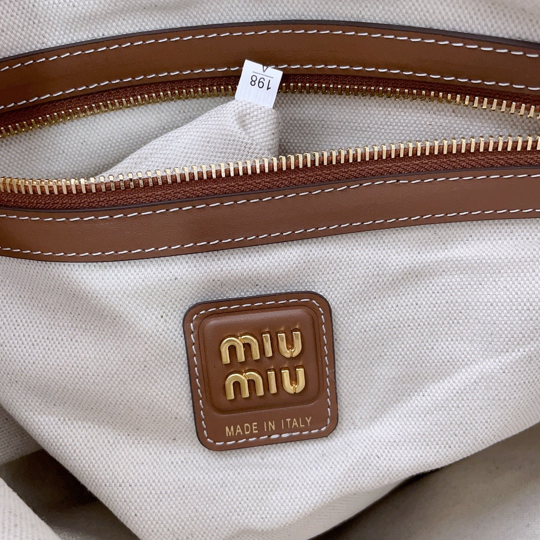 Beige/Brandy IVY Canvas Bag