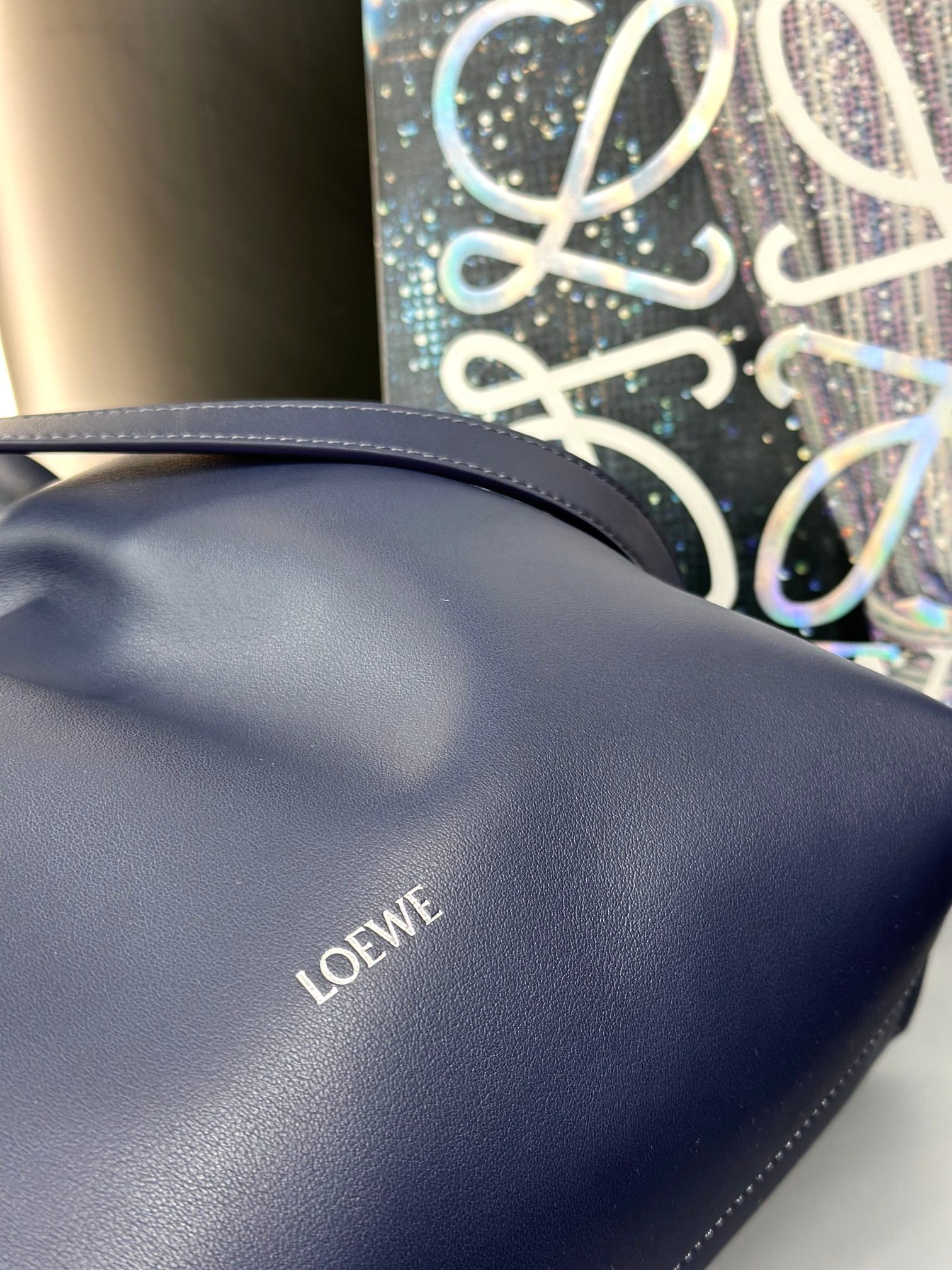 Abyss Blue Medium Flamenco Clutch