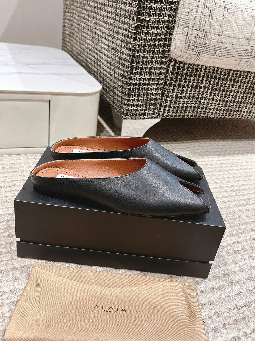 Black AS Flat Mules