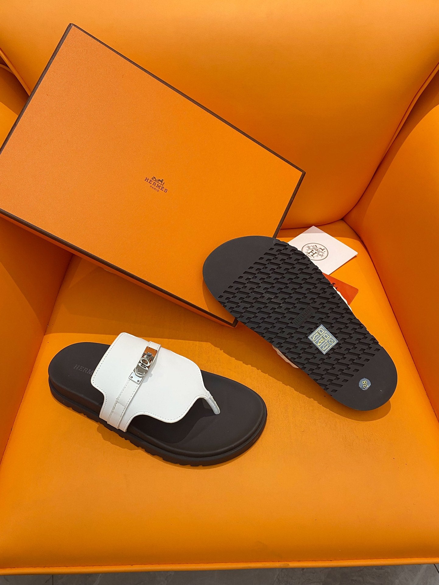 Men's Blanc HE Sandal With Palladium-Plated Buckle