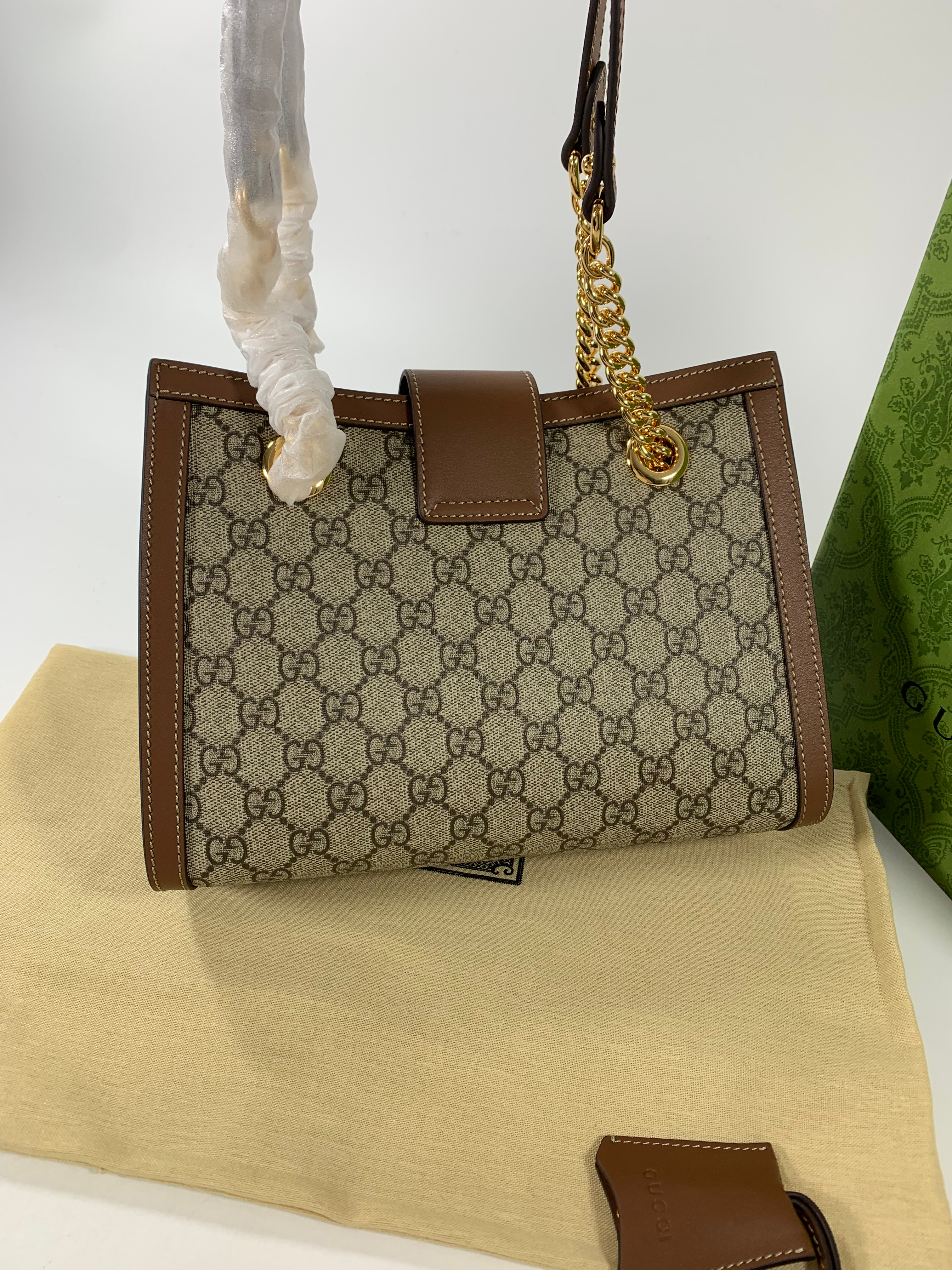 Beige/Brown GP Small Shoulder Bag