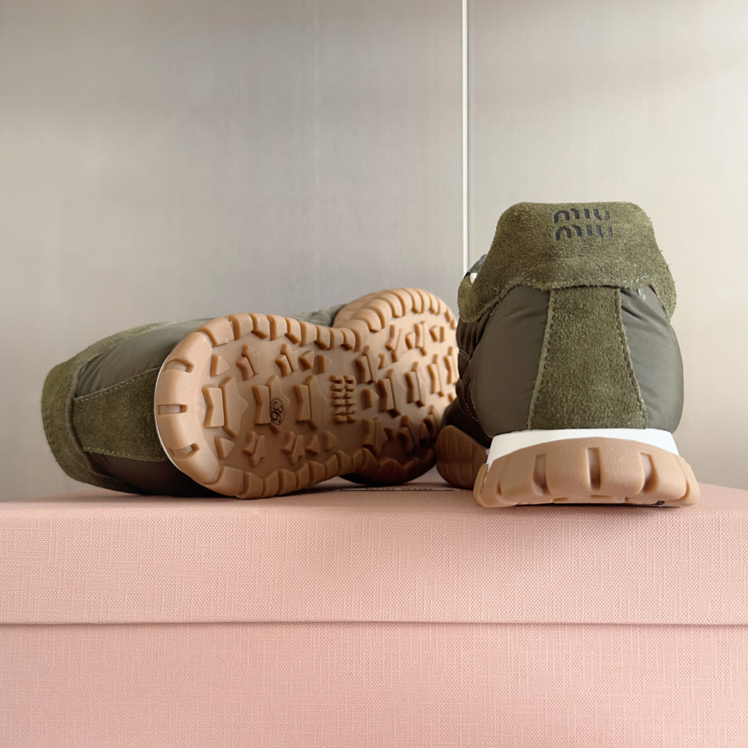 Loden Green Tyre Sneakers