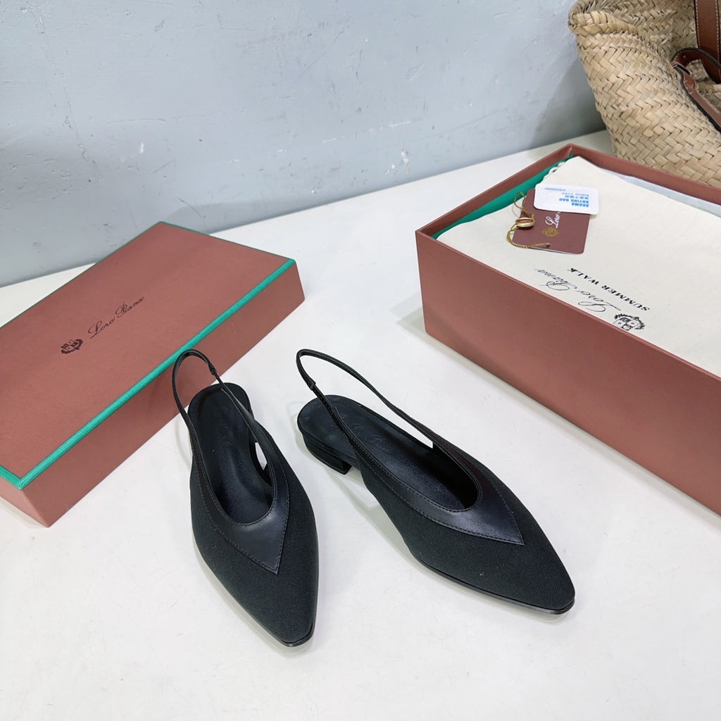 Black Rebecca Slingback