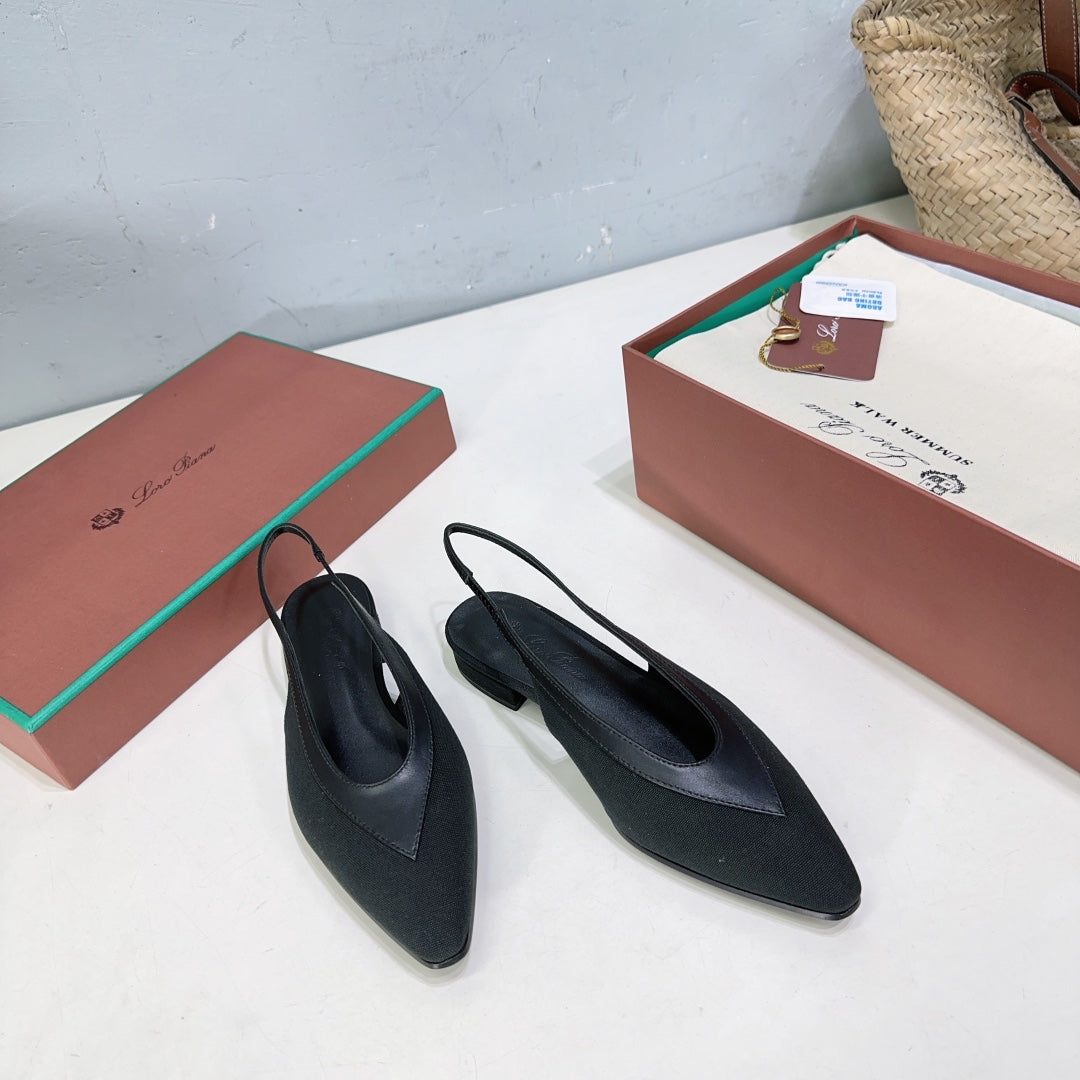 Black Rebecca Slingback