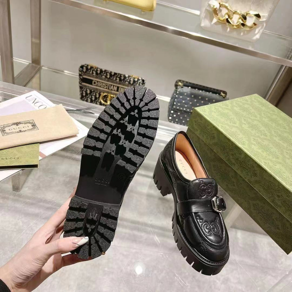 Black G Matelassé loafer