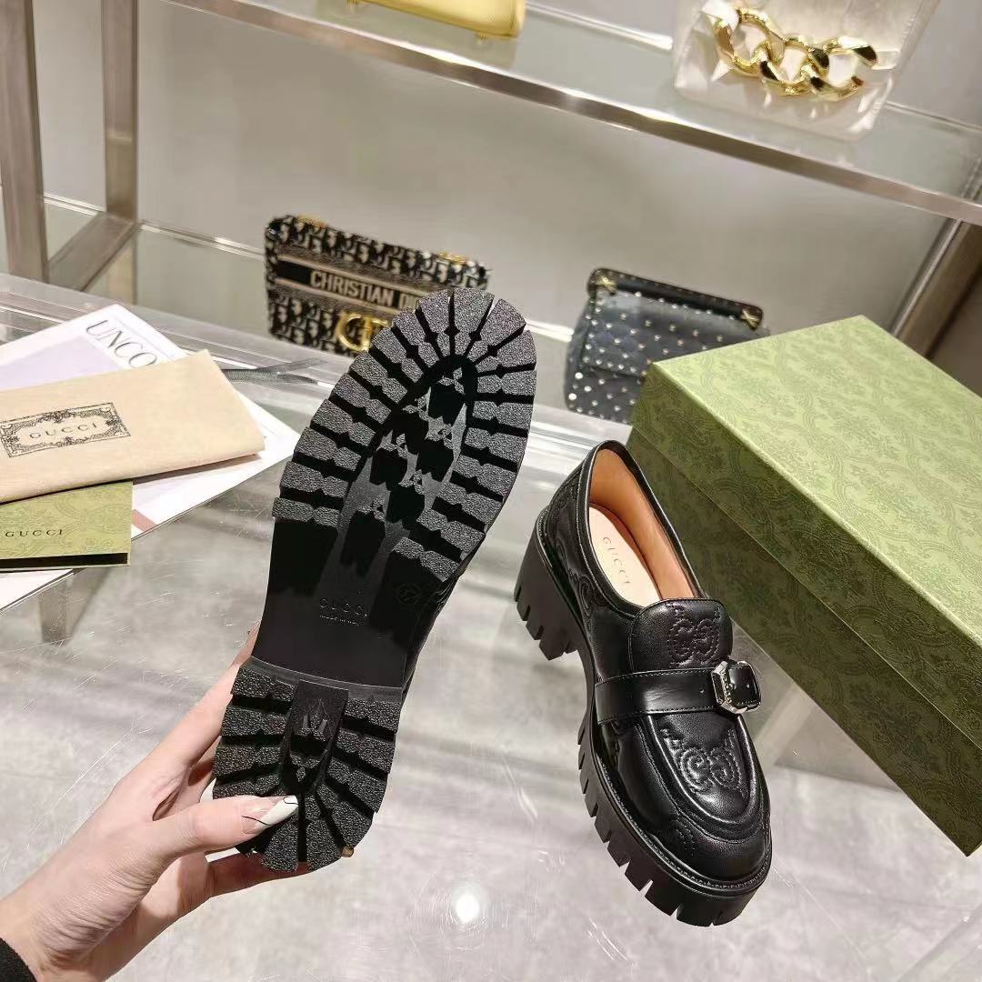 Black G Matelassé loafer