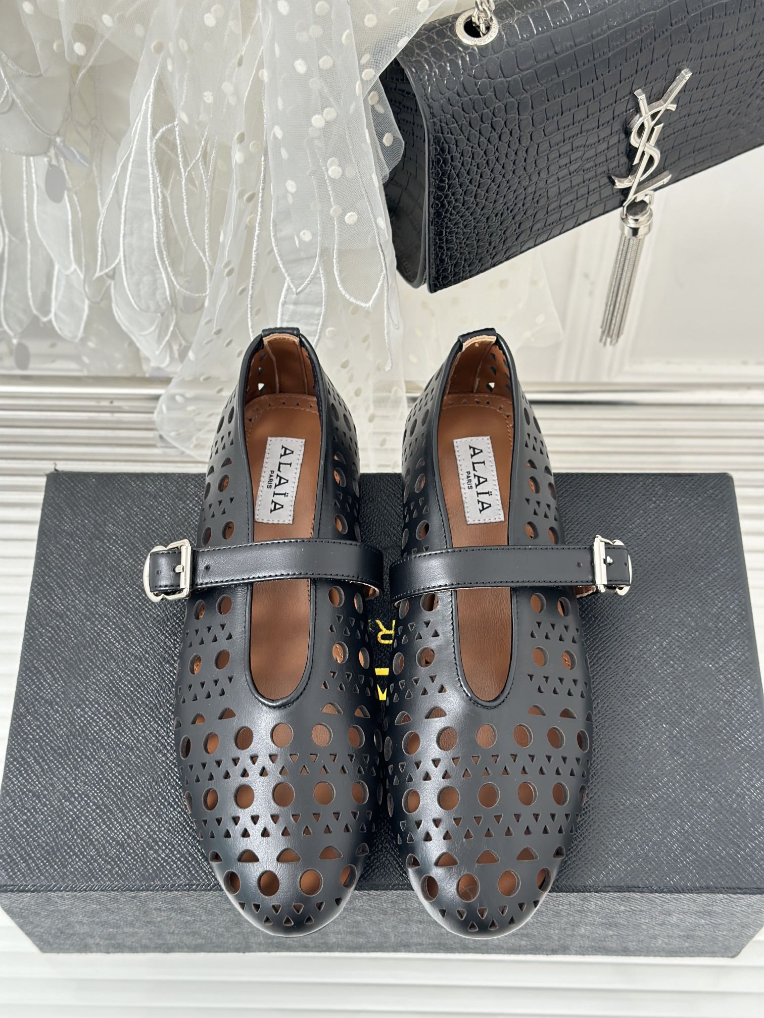 Black AV Ballet Flats