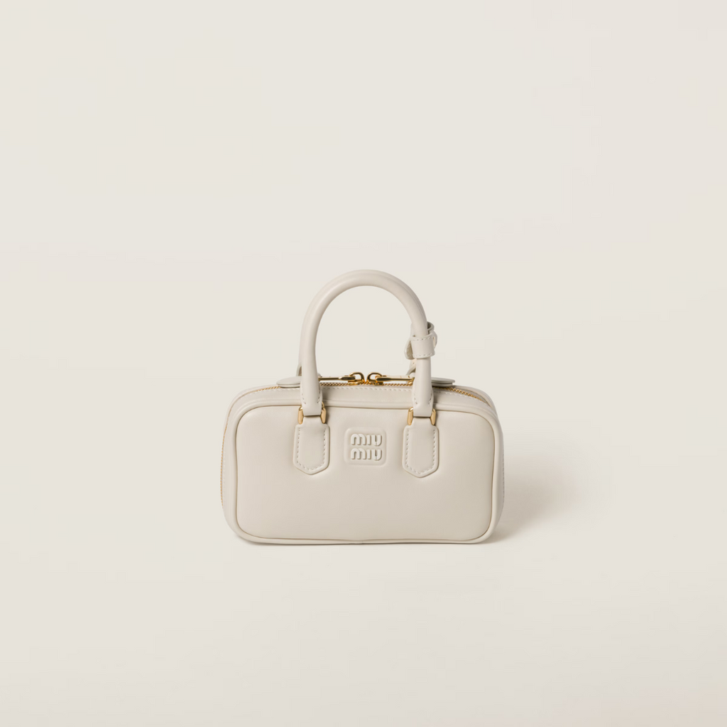 Chalk White Arcadie Leather Mini-Bag