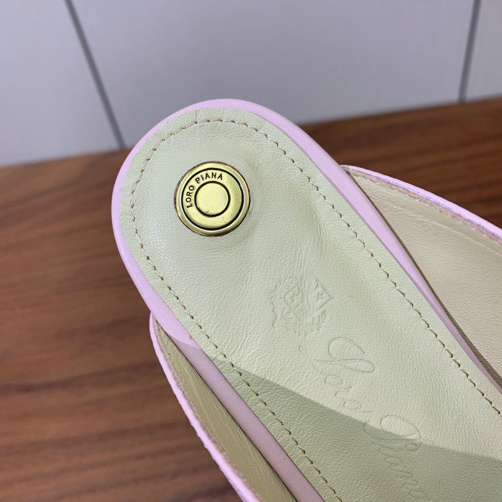 Fluffy Pink Alba Flat Mule