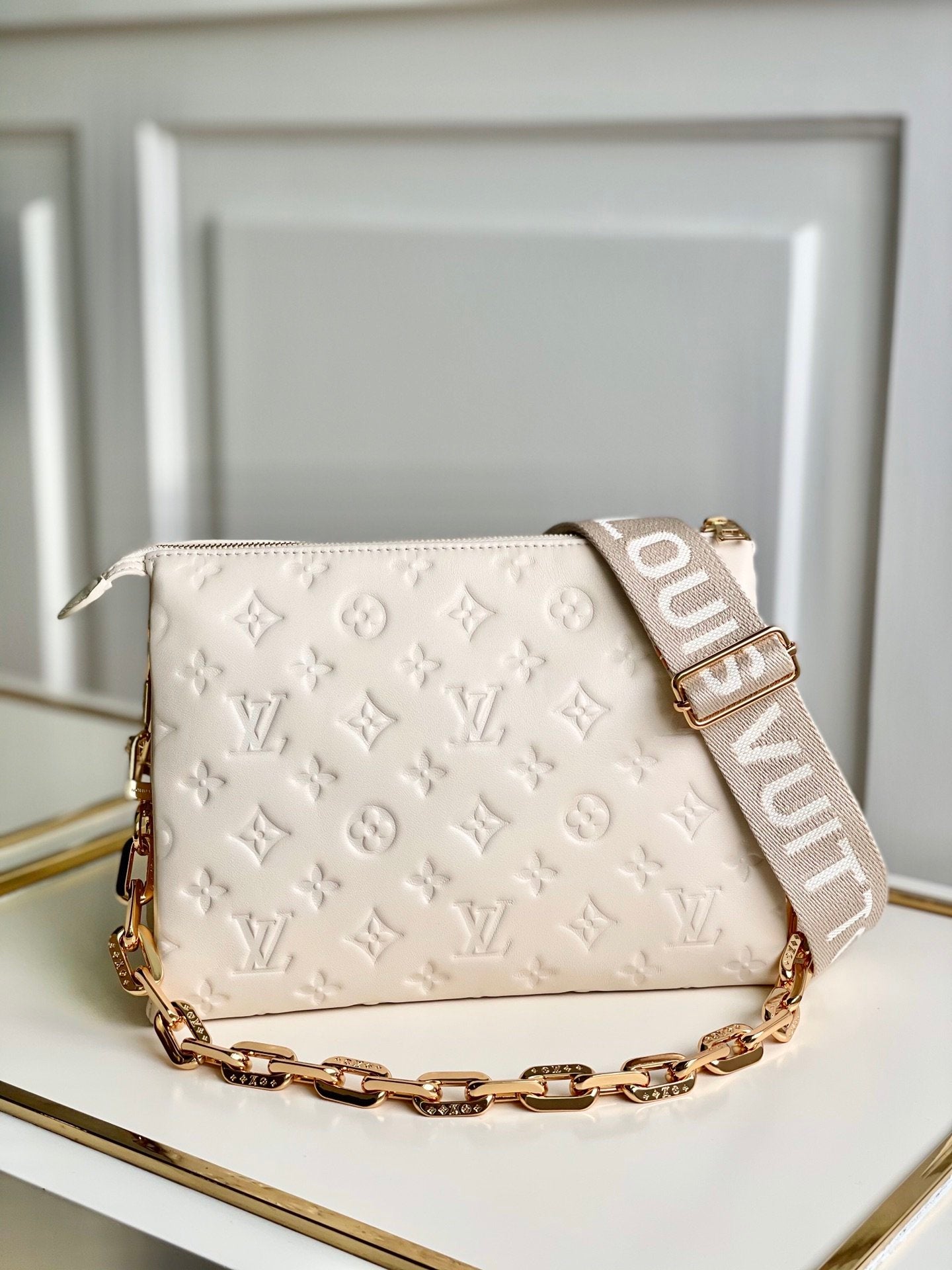 Cream LC medium bag
