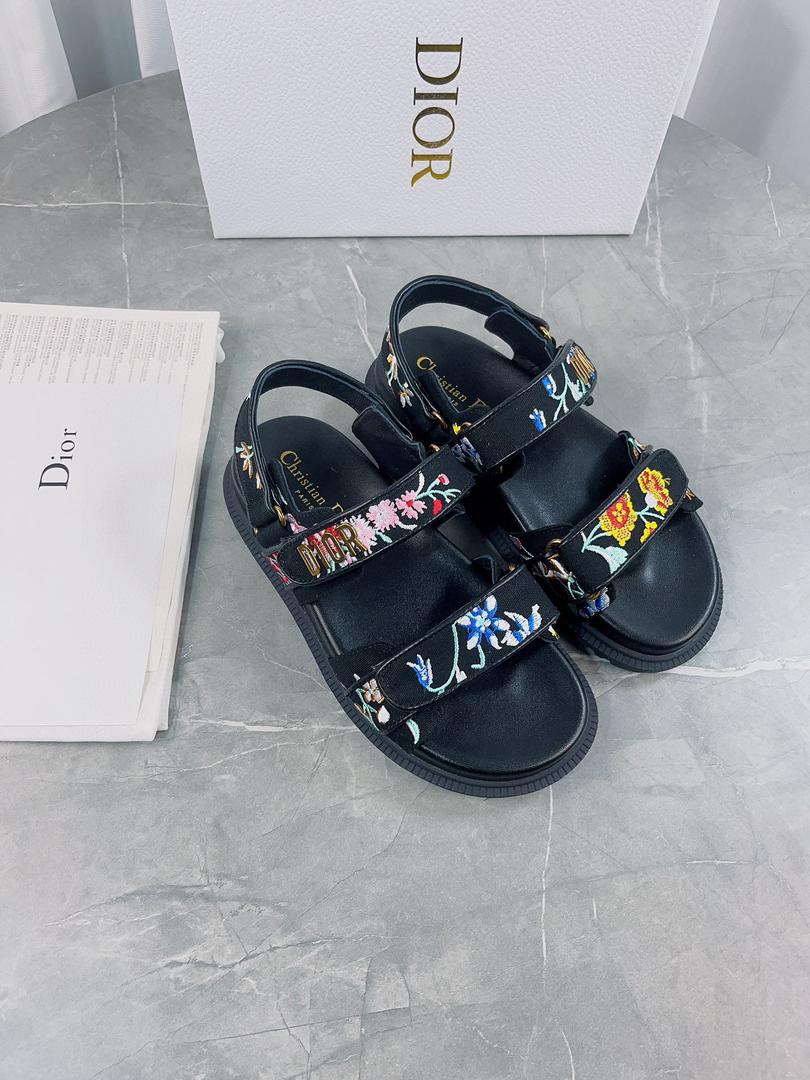 Black Multicolor DA Sandal