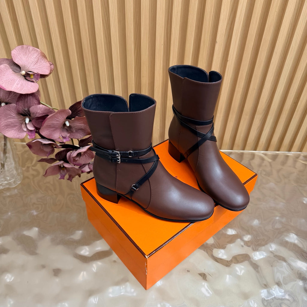 Chocolat/Noir Nancy 35 Ankle Boot