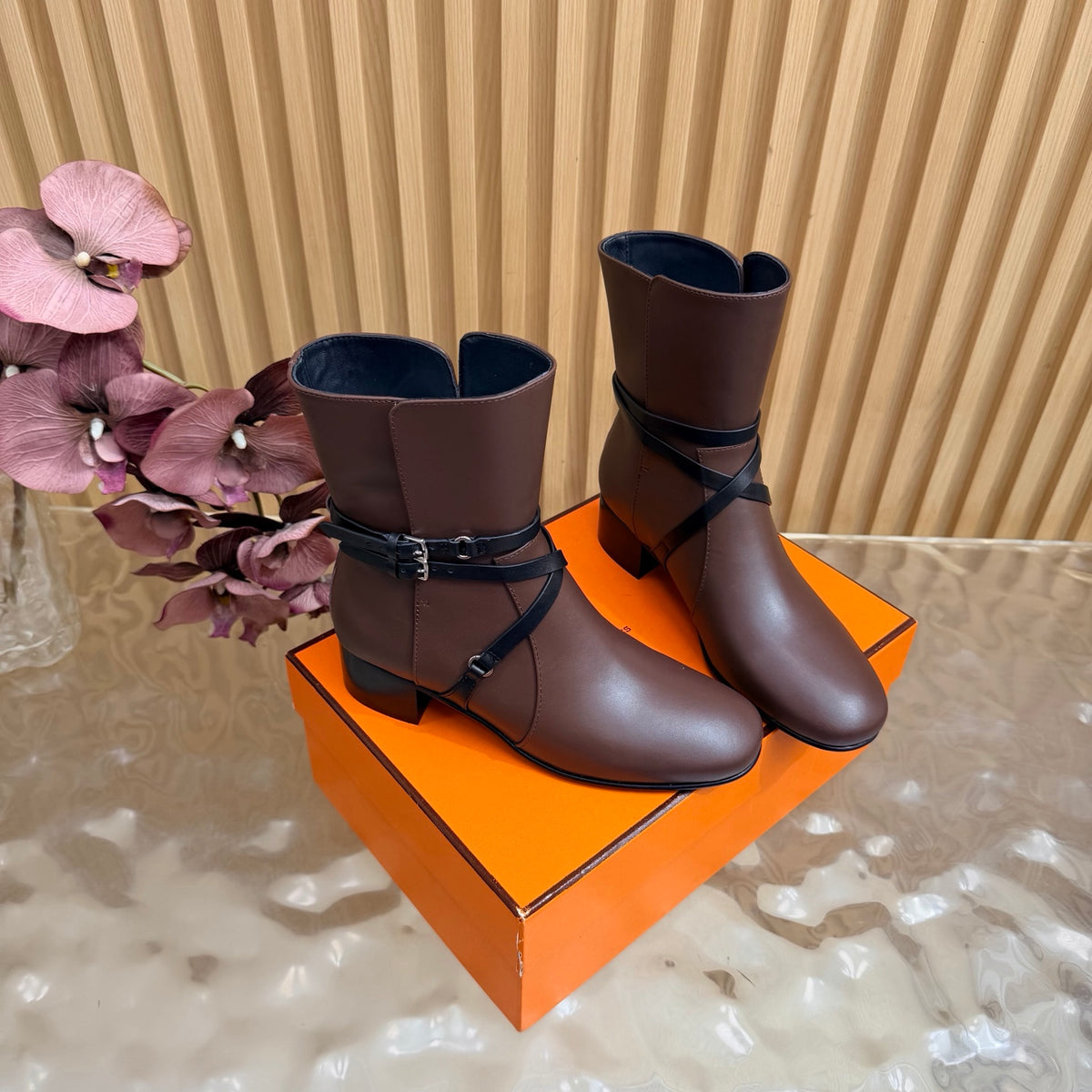 Chocolat/Noir Nancy 35 Ankle Boot