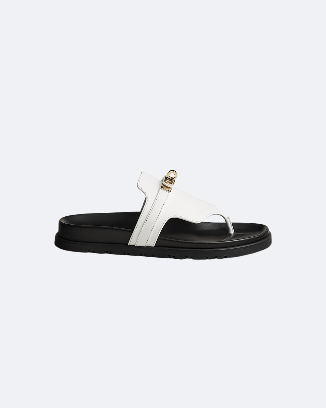 Men's Blanc HE Sandal With Gold-Plated Buckle