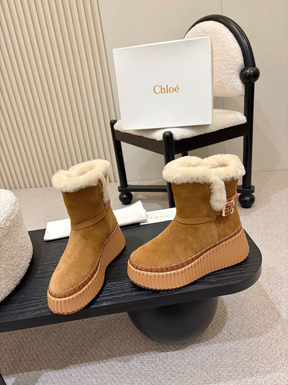 Pottery Brown Nama Ankle Boot