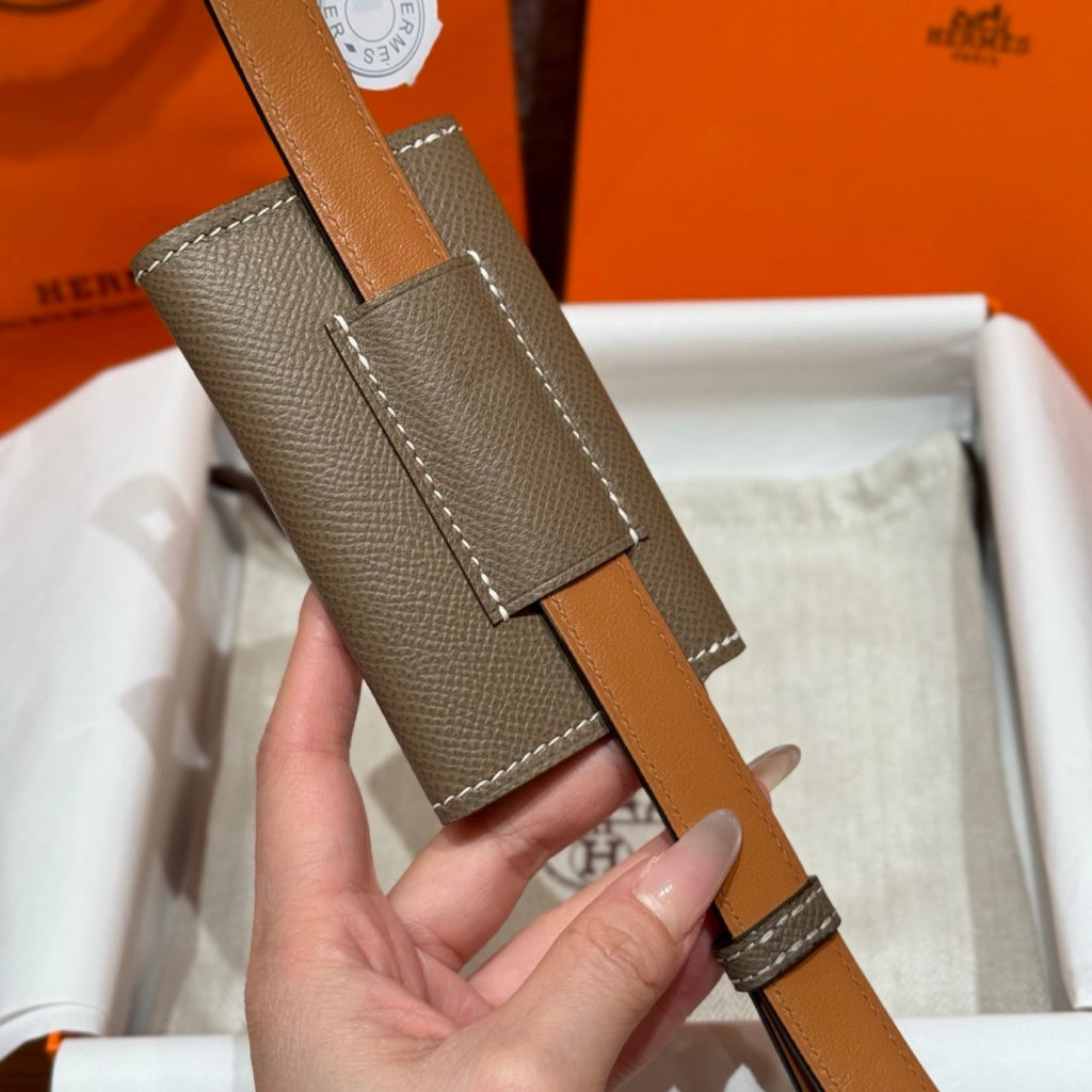 Étoupe Kelly Pocket 18 Belt