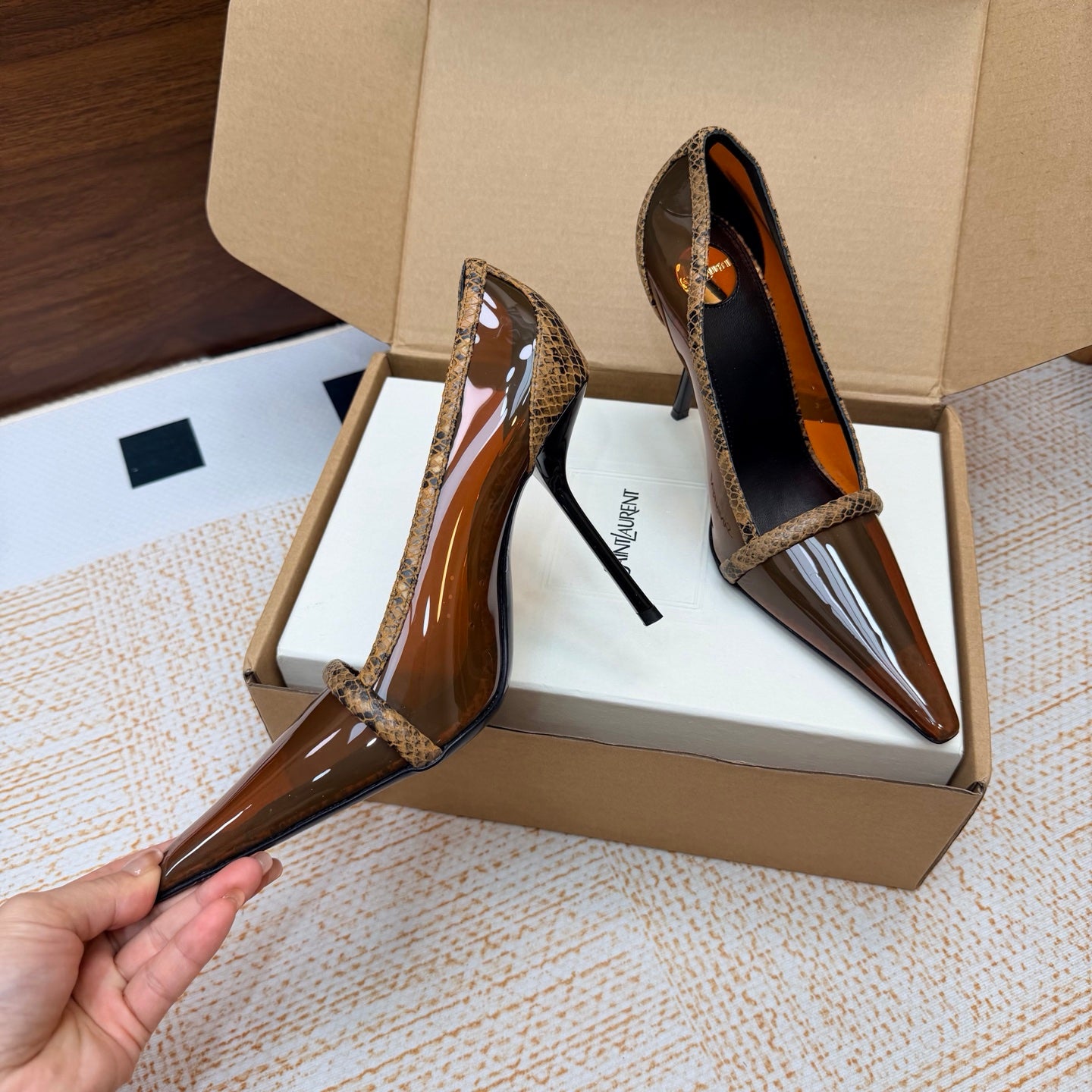 Dark Macadamia Brigitte Pumps