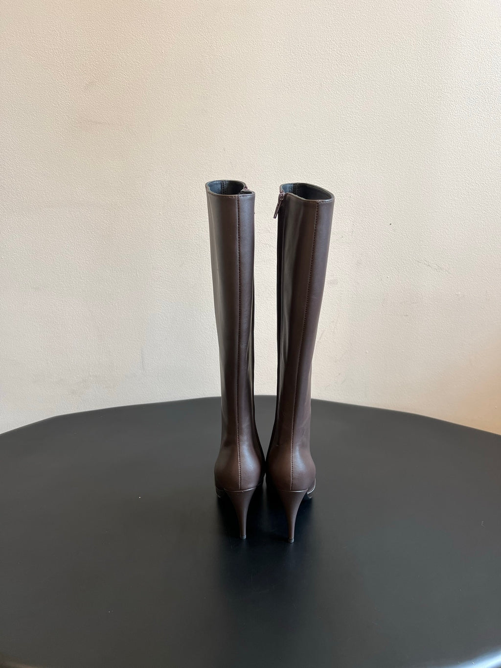 Brown 77 Boots In Smooth Leather - 4