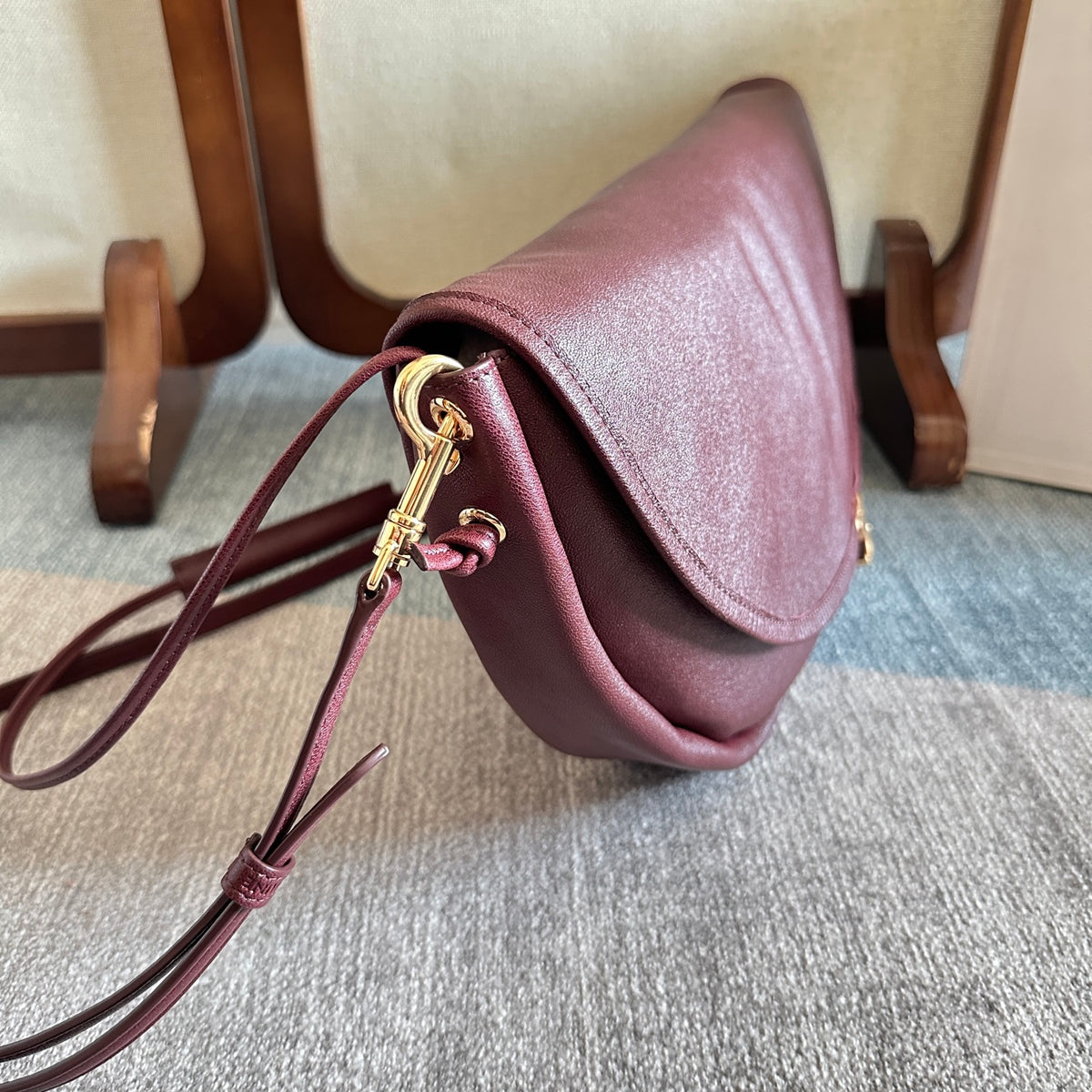 Syrah Soft Triomphe Halfmoon In Leather - 5