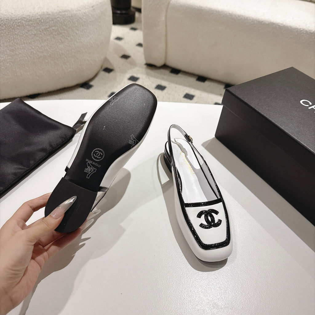 White & Black Fall Winter 2026 Pre-Collection Slingbacks