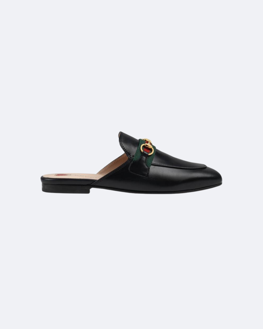 Black leather with tonal piping GP slipper