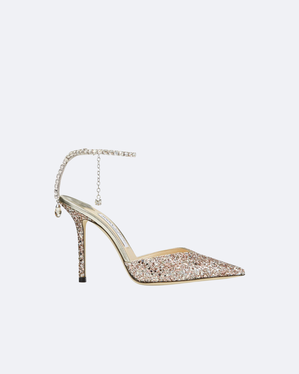 Rose coarse glitter JS pumps