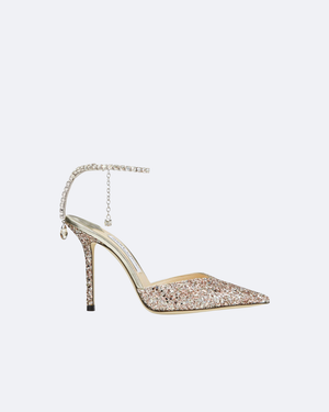 Rose coarse glitter JS pumps