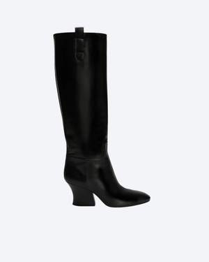 Black Lune Knee-High Boot