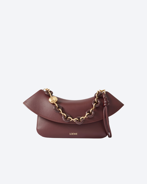 Dark Burgundy Medium Ola Bag In Leather