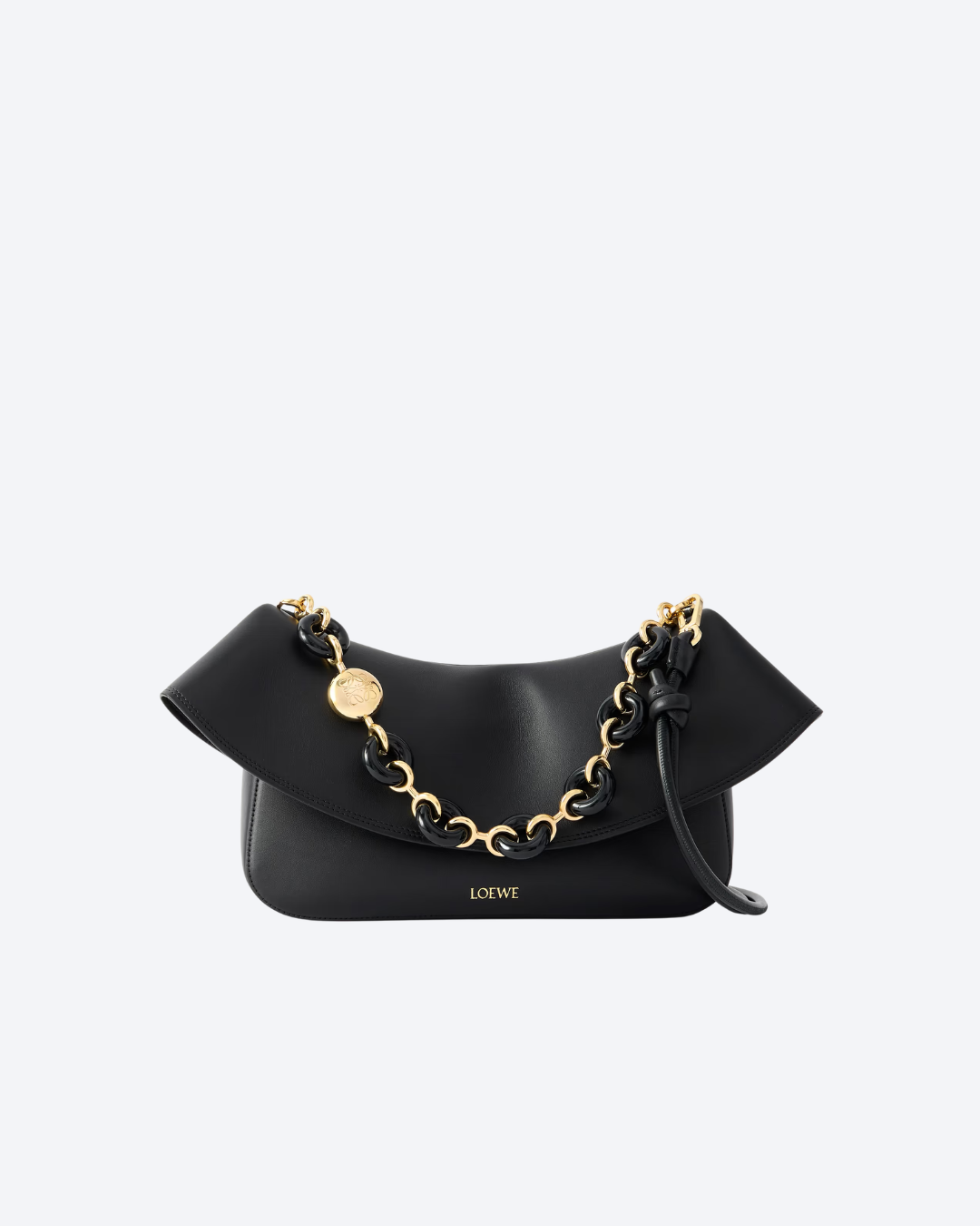 Black Medium Ola Bag In Leather