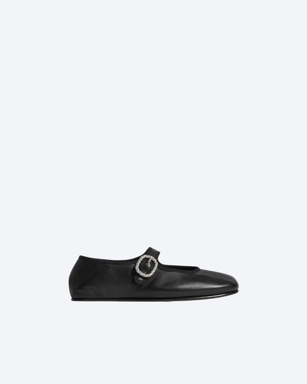 Black Veneziana Mary-Jane Ballerina