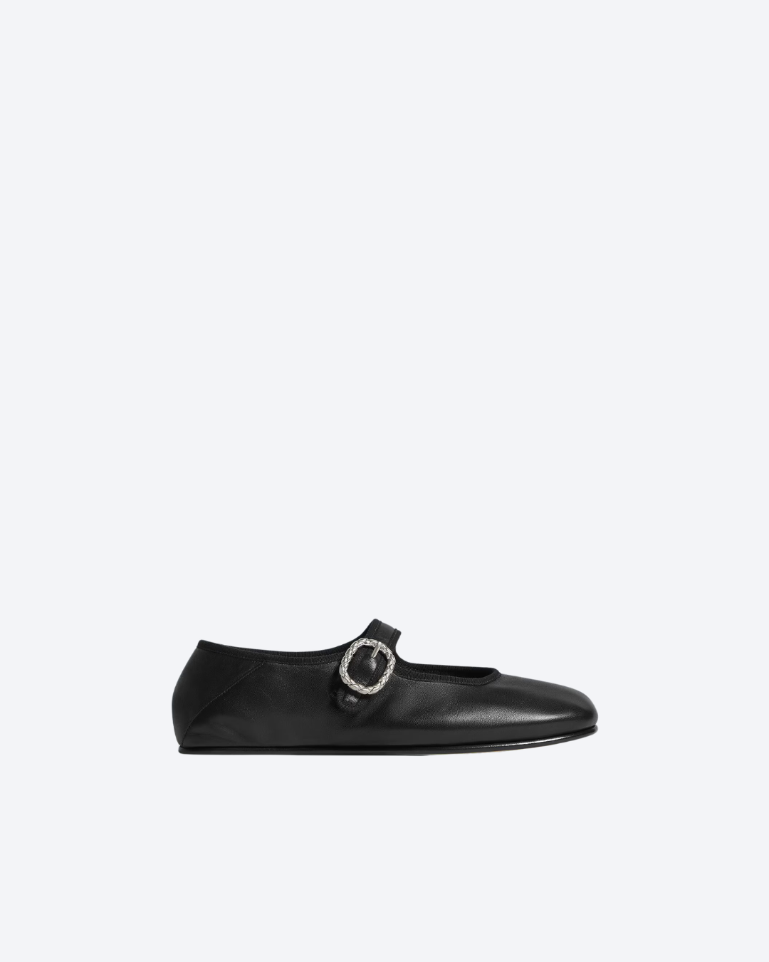 Black Veneziana Mary-Jane Ballerina