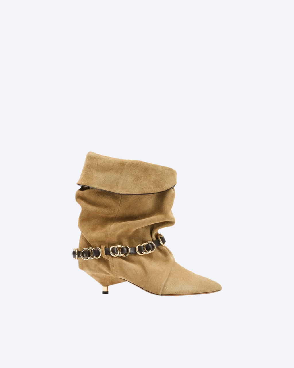 Taupe Edrik Rings Ankle Boots
