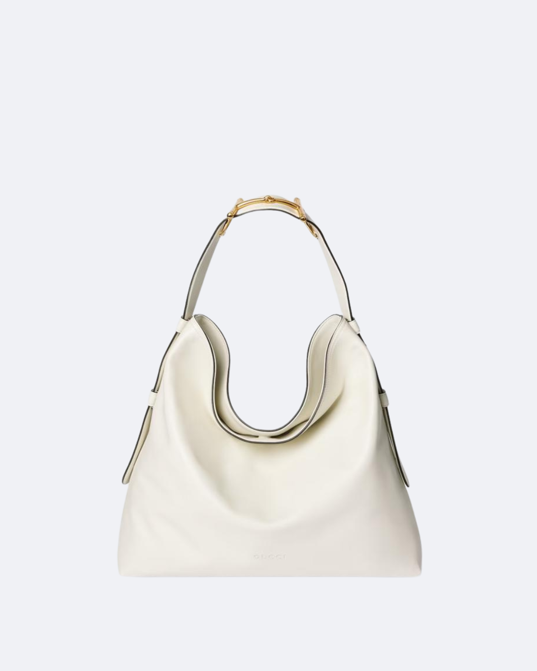 White Leather Beatrix Large Tote Bag