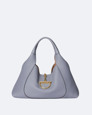 Dusty Blue Softbit Maxi Shoulder Bag