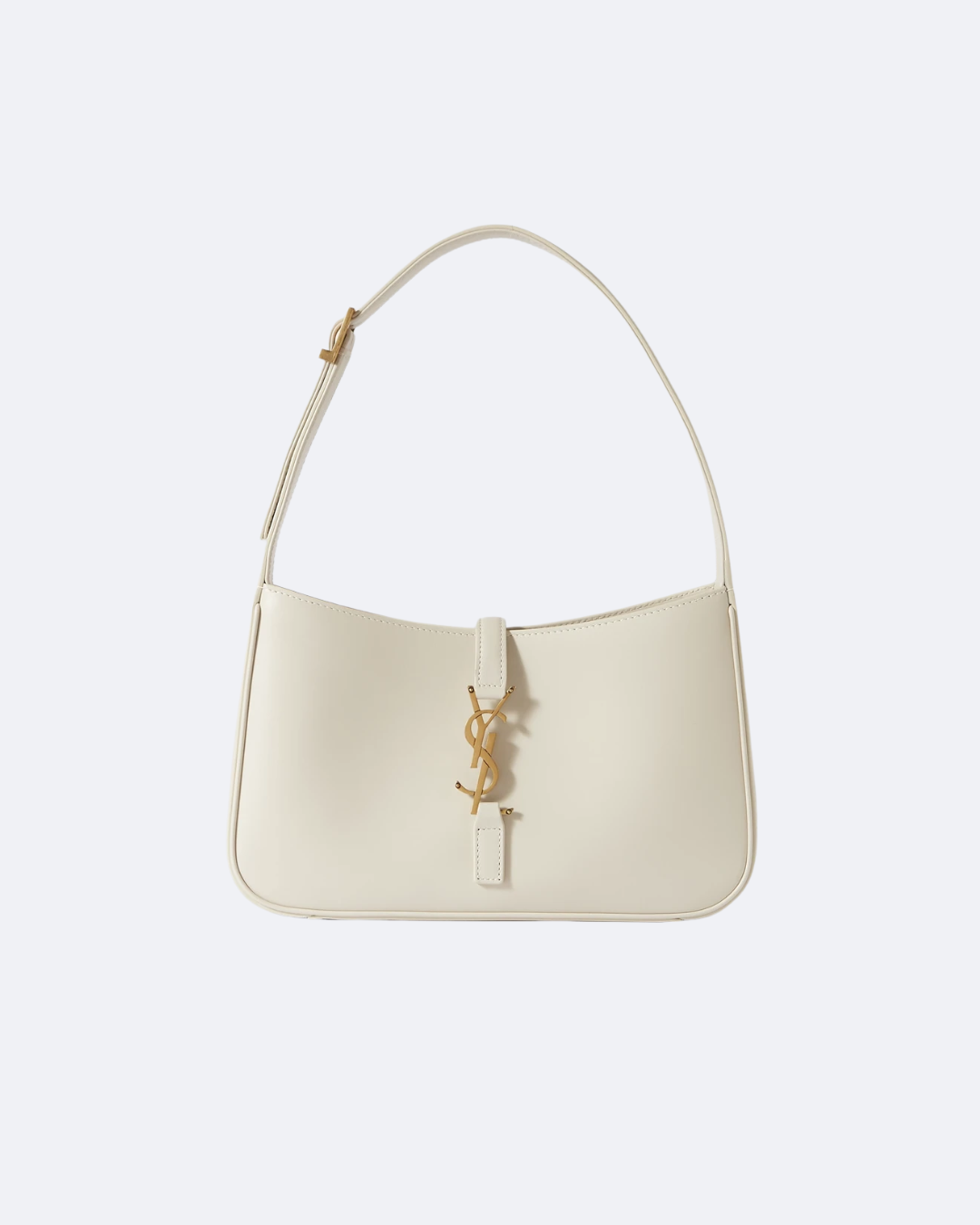 Cream SL leather shoulder bag