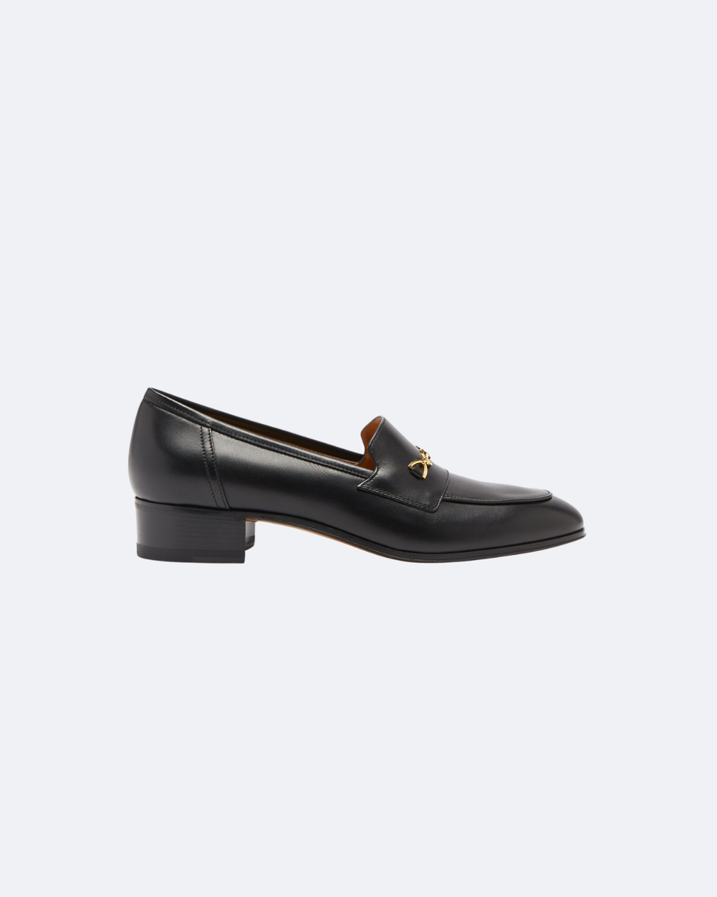Black GH block-heel loafers
