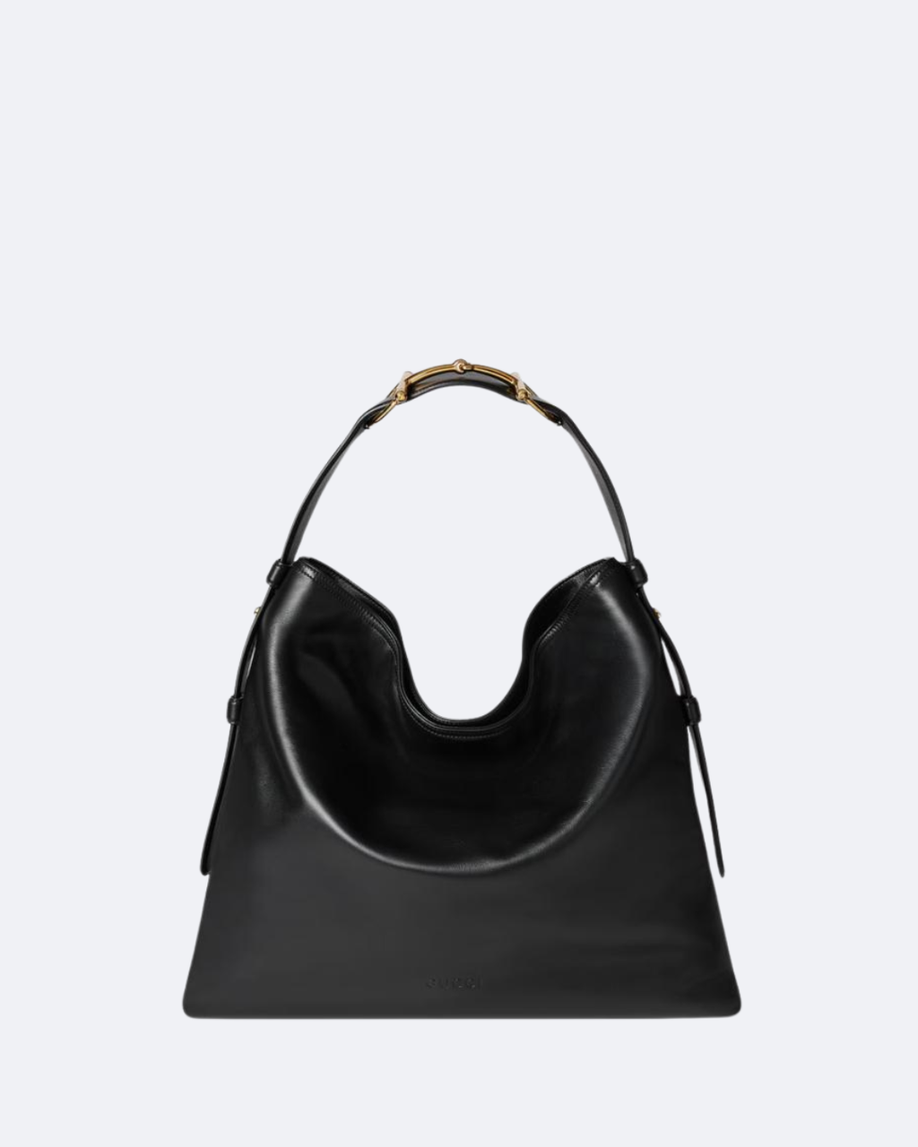 Black Leather Beatrix Large Tote Bag