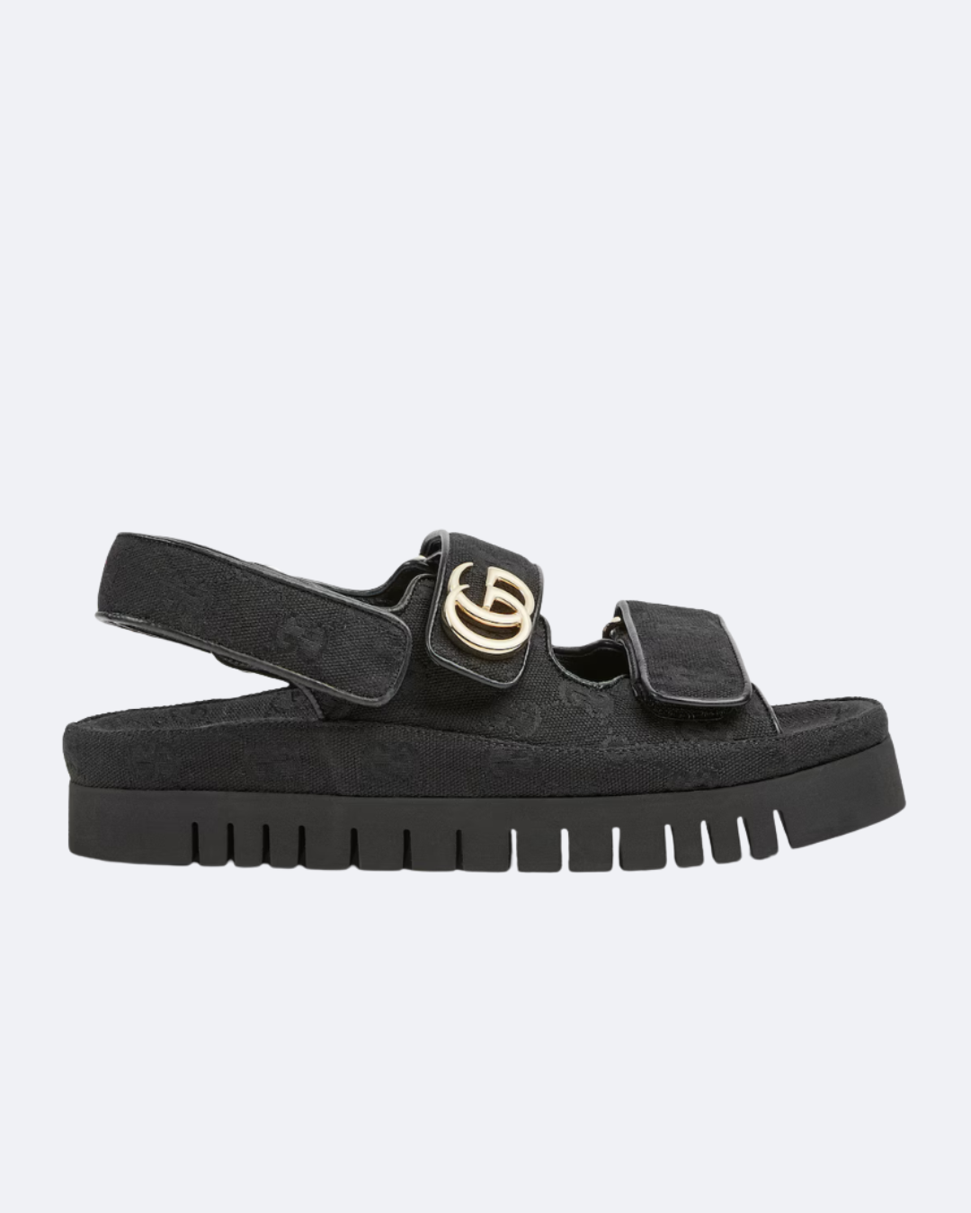 Black Sandal With Double G