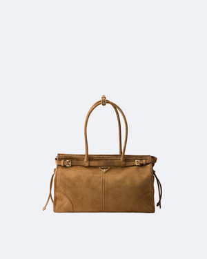 Cinnamon Bonnie Large Suede Handbag