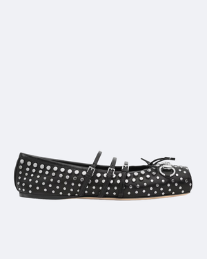 Black Horsebit Ballet Flat