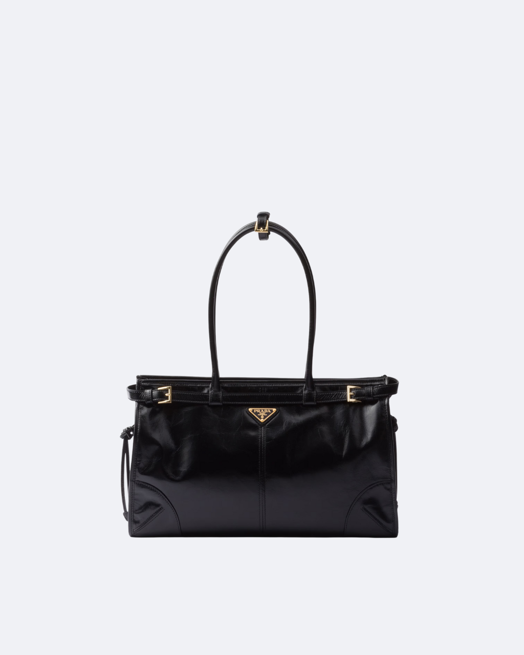 Black Bonnie Large Leather Handbag