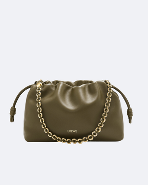 Dark Khaki Green Medium Flamenco Purse