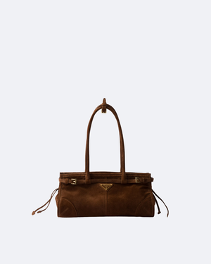 Cocoa Brown Bonnie Medium Suede Handbag