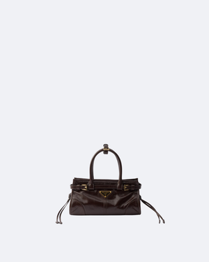 Dark Brown Bonnie Mini Leather Shoulder Bag