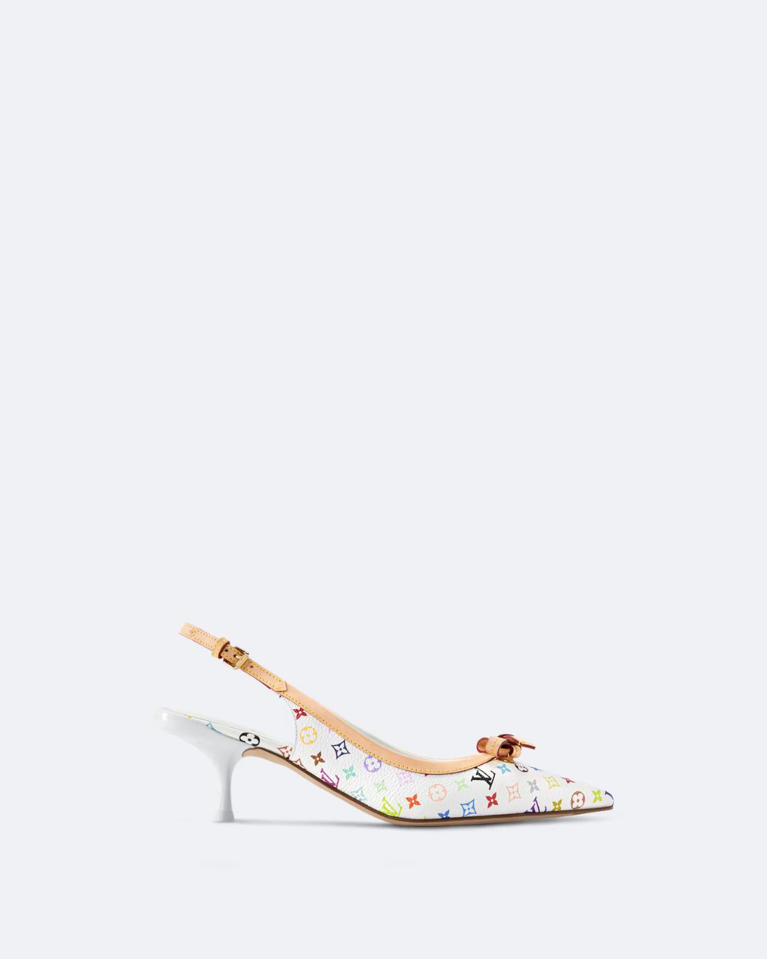 White Slingback Pump
