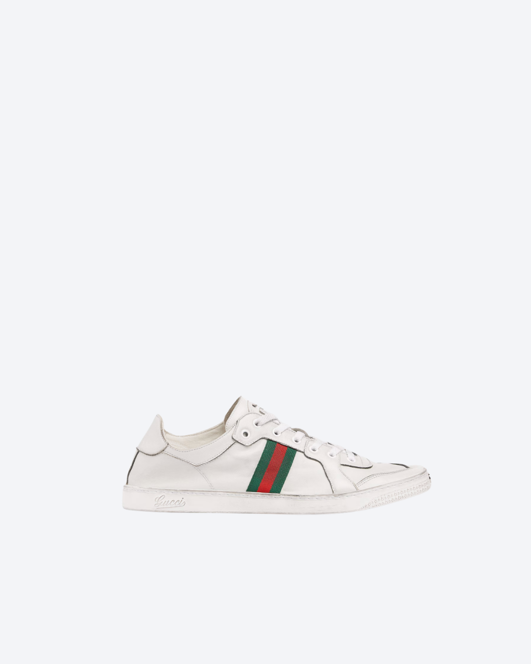 Women's White Stretch Low-Top Sneaker